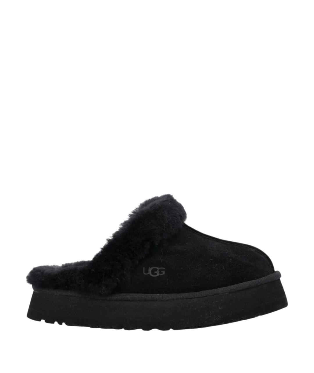 UGG Черные замшевые сабо, фото 1