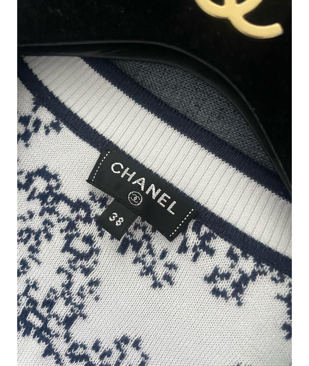 CHANEL Темно-синий хлопковый кардиган, фото 5