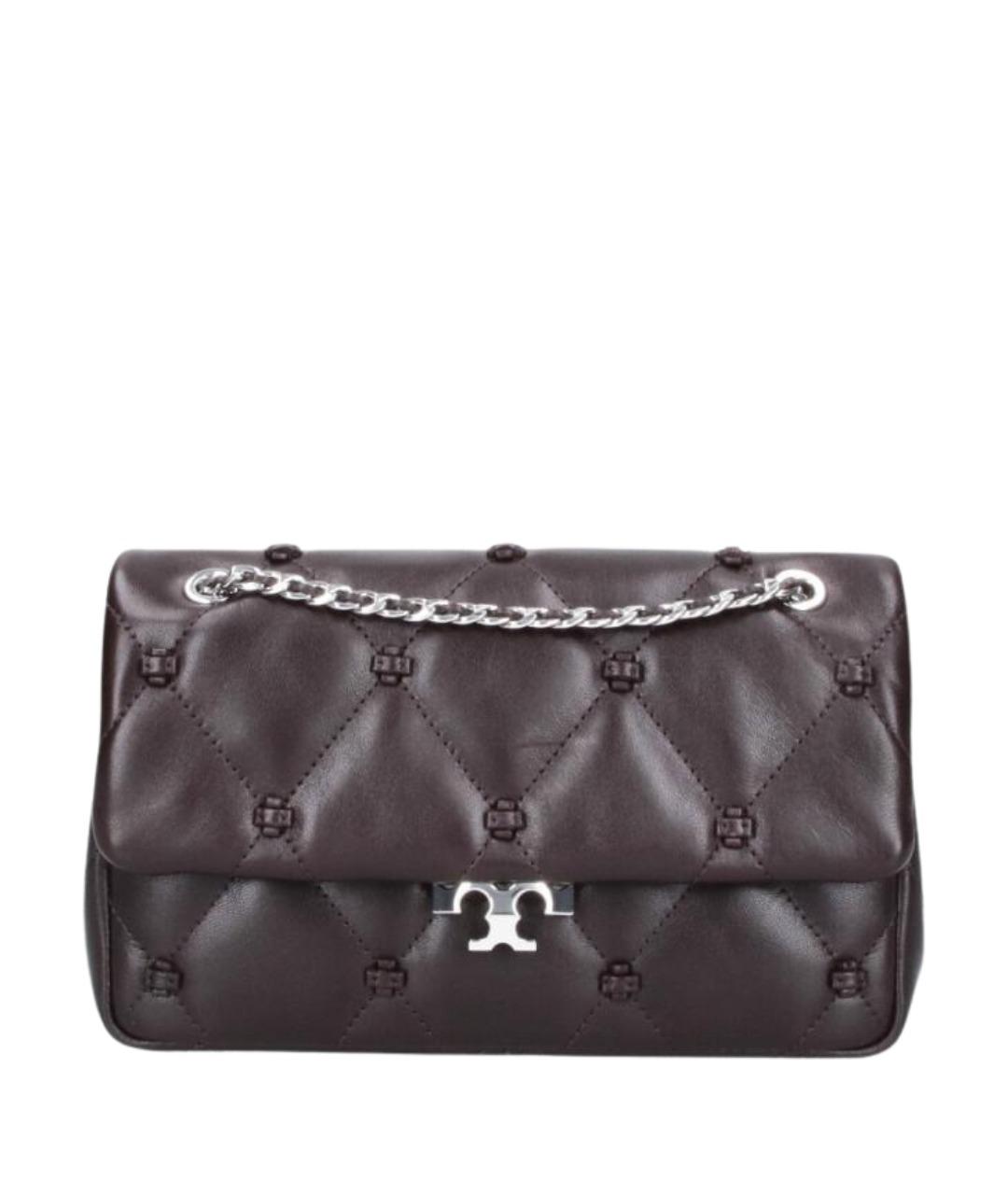 TORY BURCH Коричневая кожаная сумка через плечо, фото 1