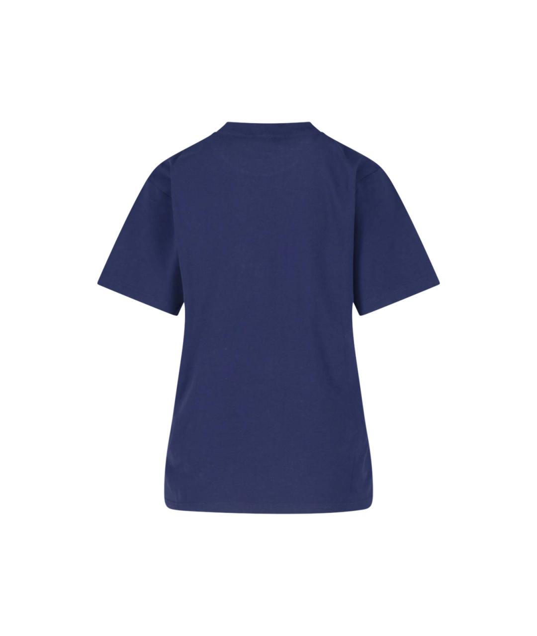 SPORTY AND RICH Синяя хлопковая футболка, фото 2