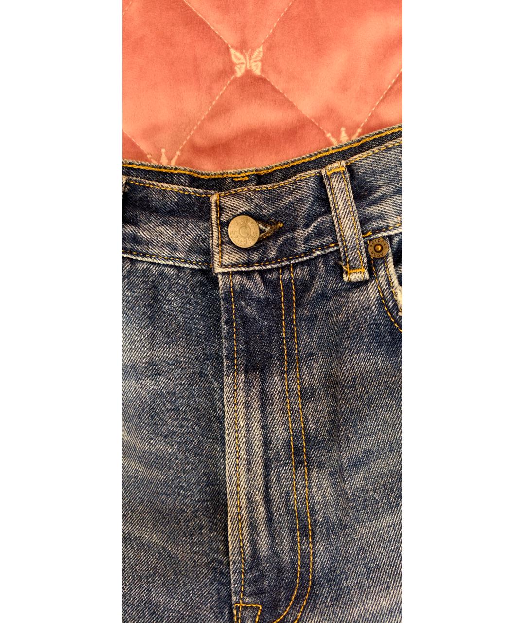 ACNE STUDIOS Синие хлопковые джинсы клеш, фото 3
