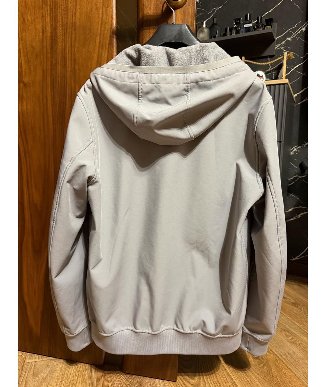 STONE ISLAND Серая полиамидовая куртка, фото 2