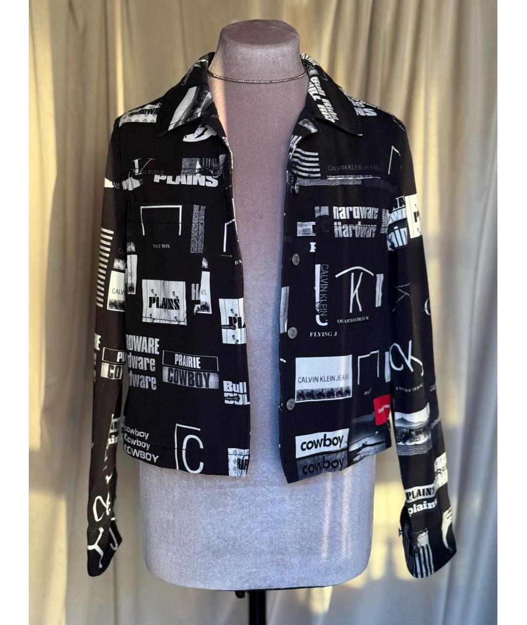 CALVIN KLEIN Черная деним куртка, фото 7