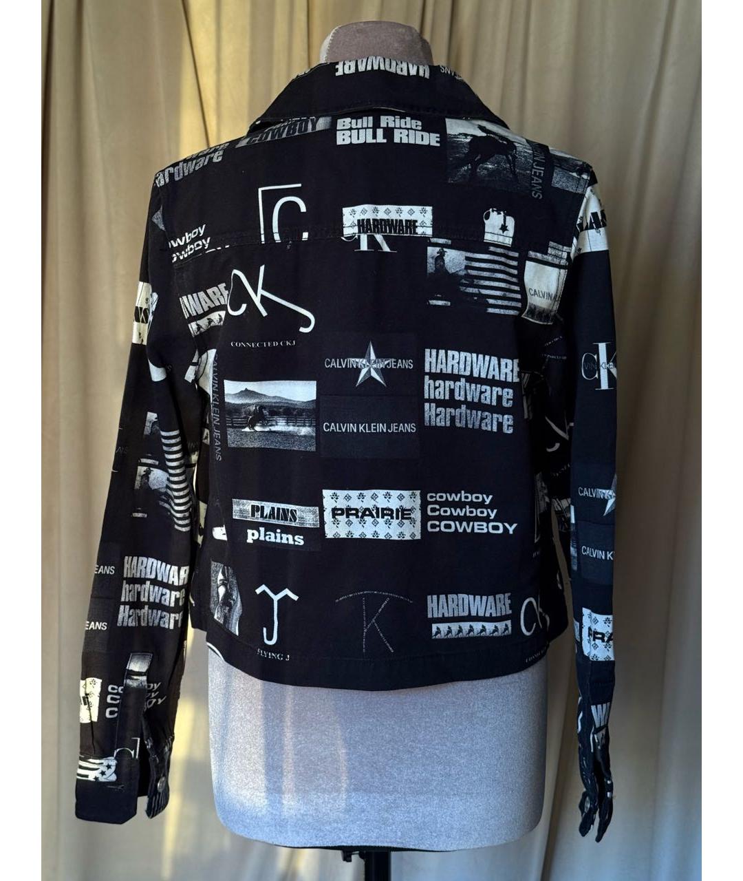 CALVIN KLEIN Черная деним куртка, фото 2