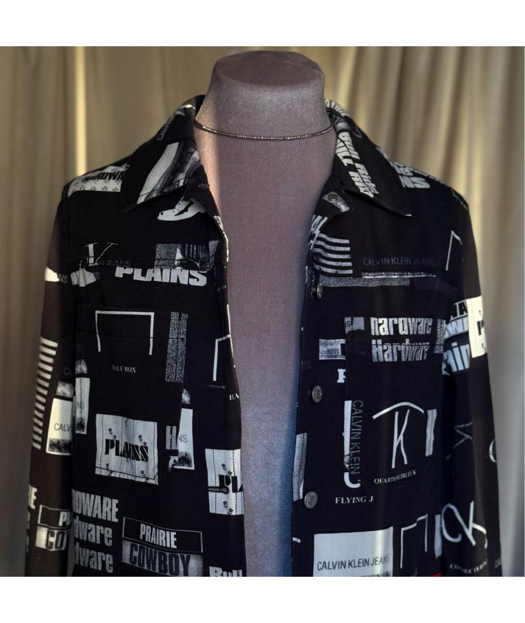CALVIN KLEIN Черная деним куртка, фото 4