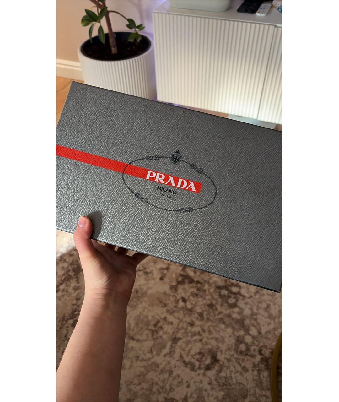 PRADA Черные текстильные сандалии, фото 3