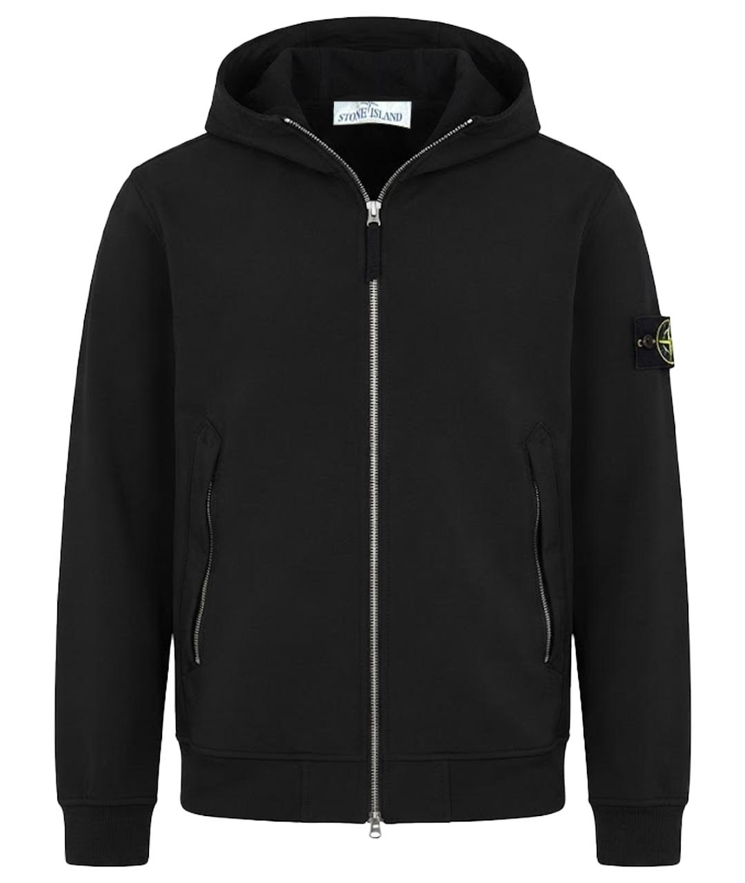 STONE ISLAND Черная полиамидовая куртка, фото 1