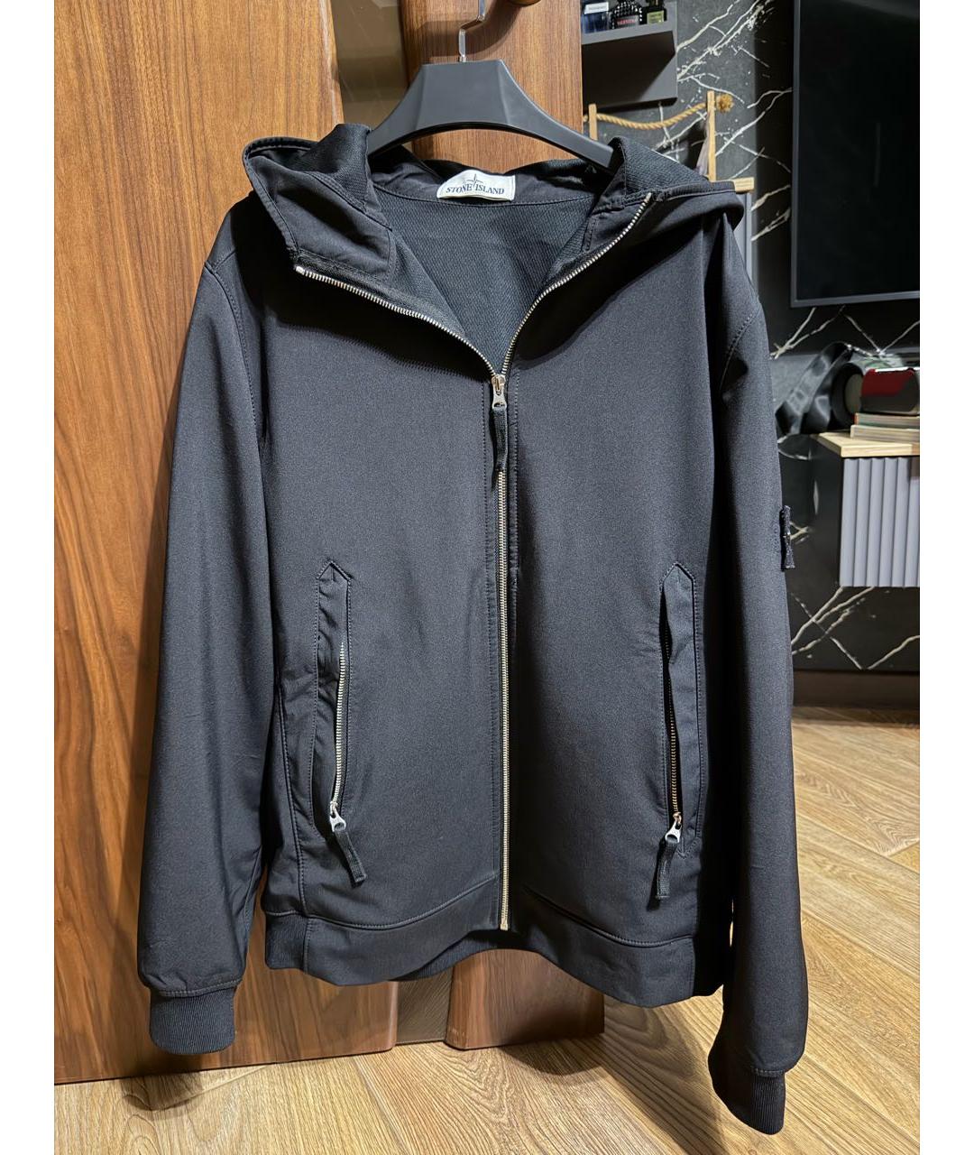 STONE ISLAND Черная полиамидовая куртка, фото 5