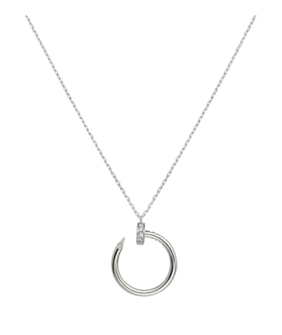 CARTIER Серебряное колье из белого золота, фото 1
