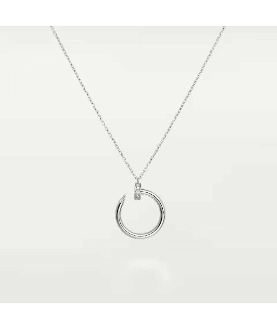 CARTIER Серебряное колье из белого золота, фото 8