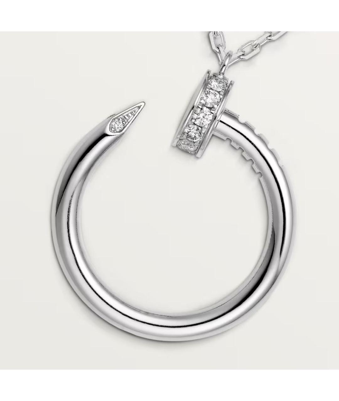 CARTIER Серебряное колье из белого золота, фото 2