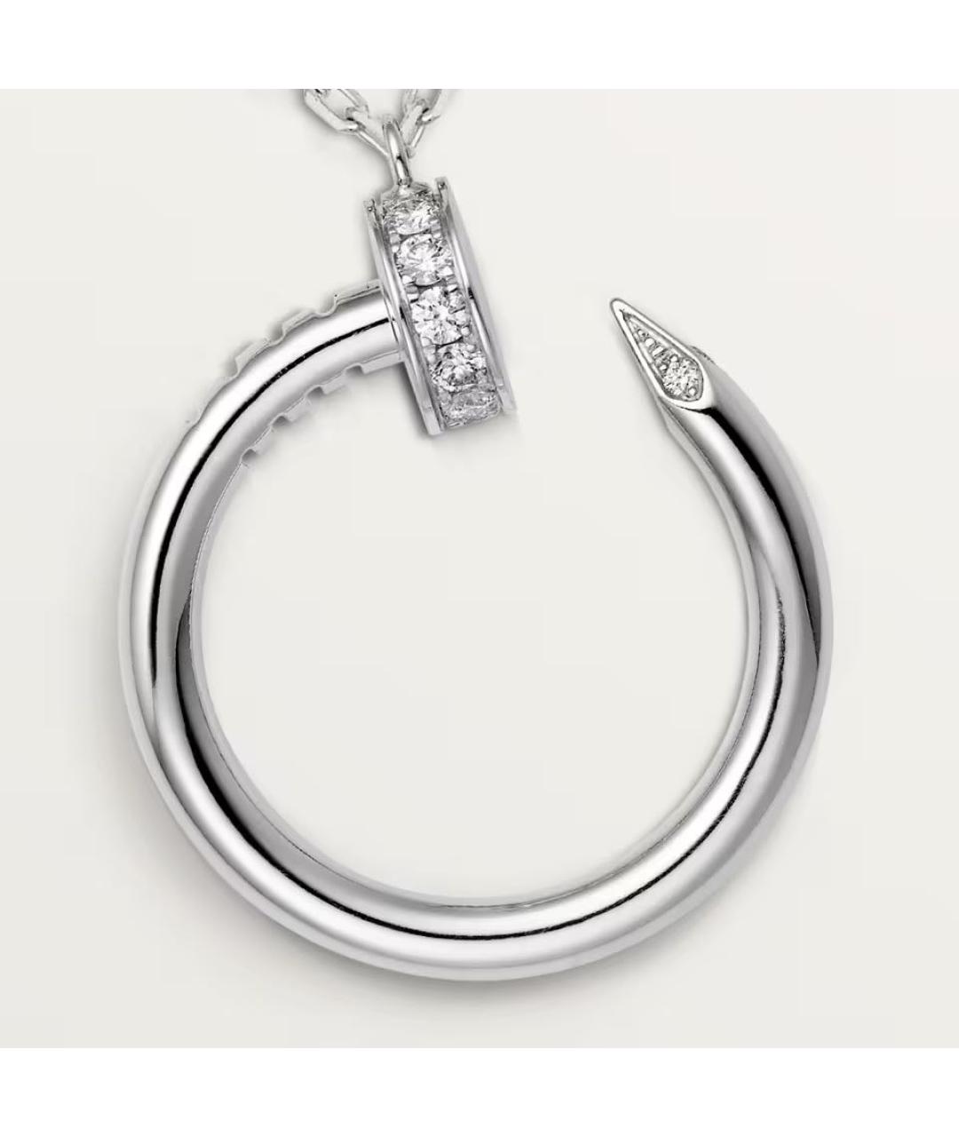 CARTIER Серебряное колье из белого золота, фото 3