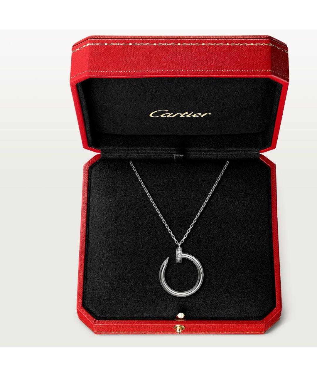 CARTIER Серебряное колье из белого золота, фото 7
