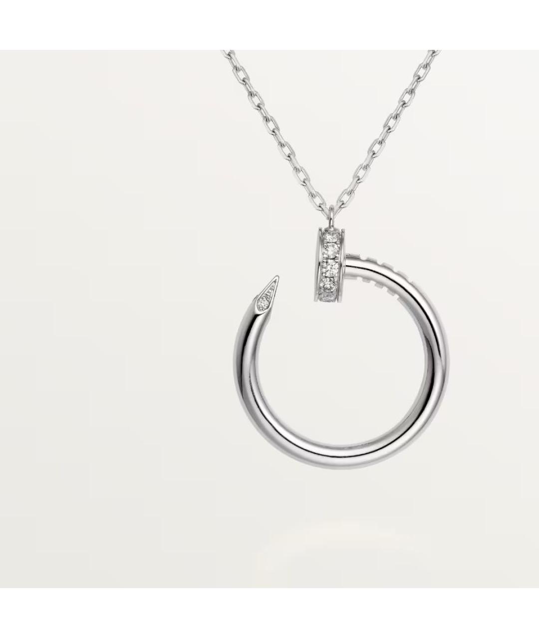 CARTIER Серебряное колье из белого золота, фото 5