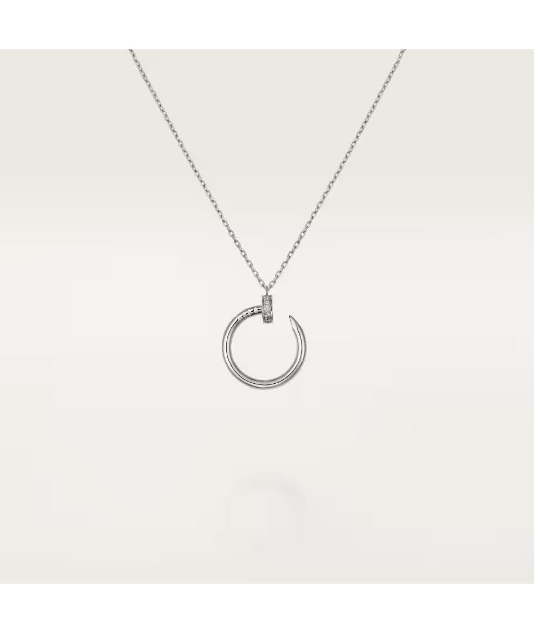 CARTIER Серебряное колье из белого золота, фото 4
