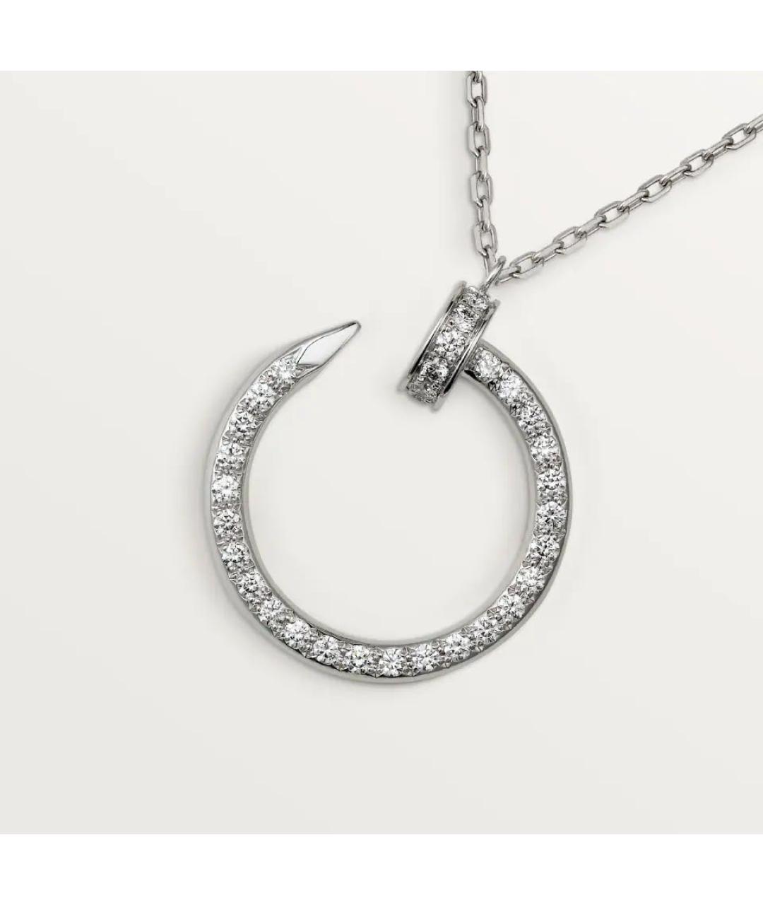 CARTIER Серебряное колье из белого золота, фото 3