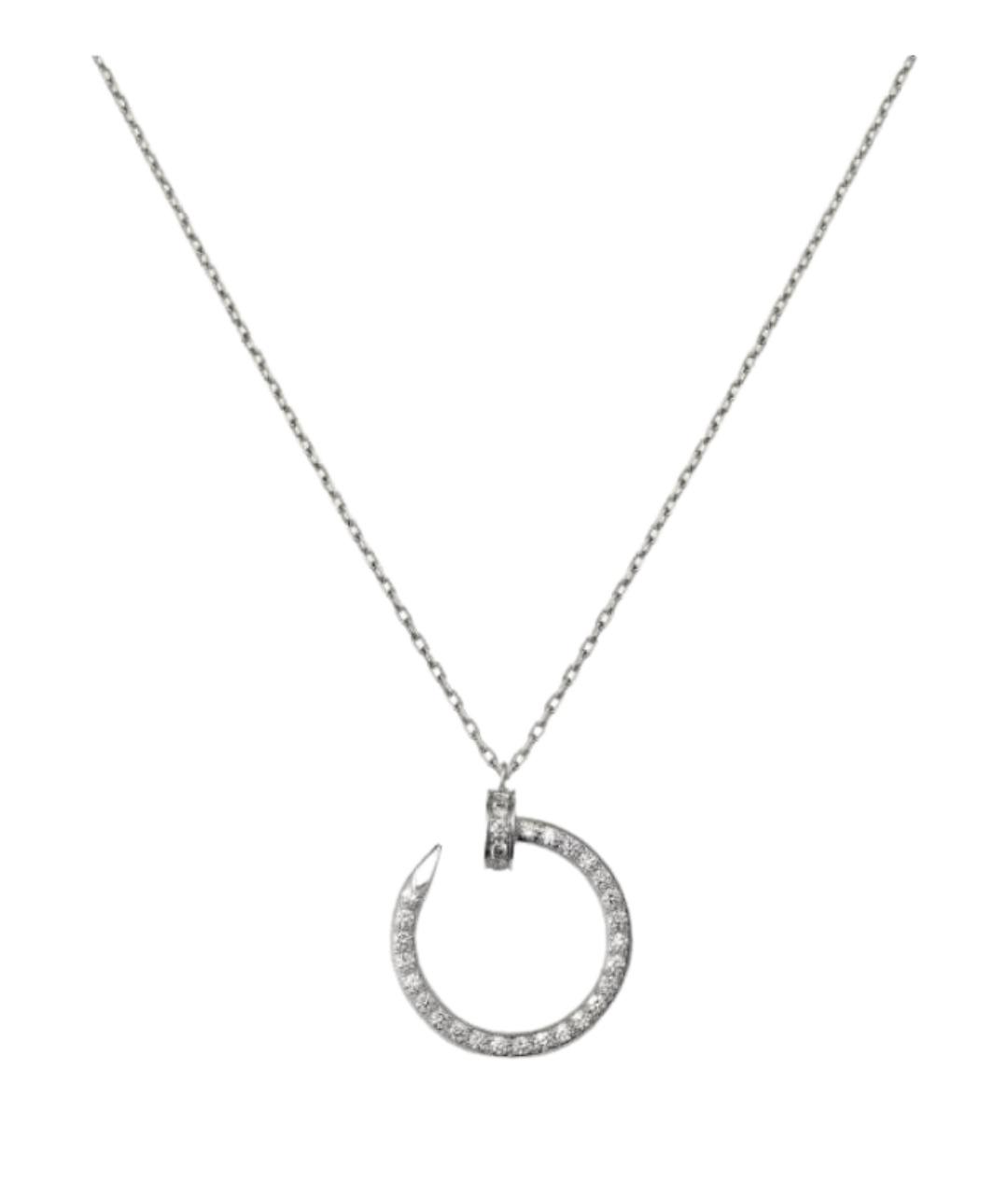 CARTIER Серебряное колье из белого золота, фото 1