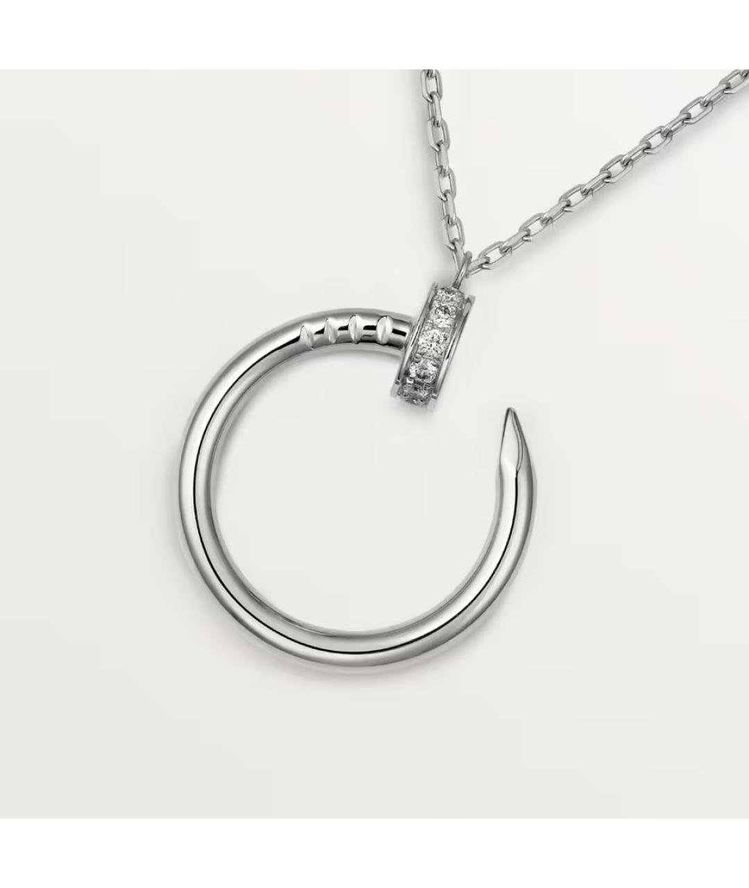 CARTIER Серебряное колье из белого золота, фото 2
