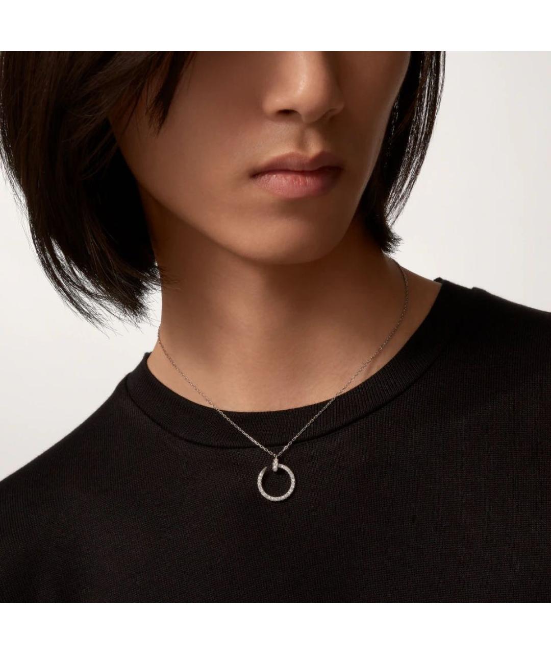 CARTIER Серебряное колье из белого золота, фото 5