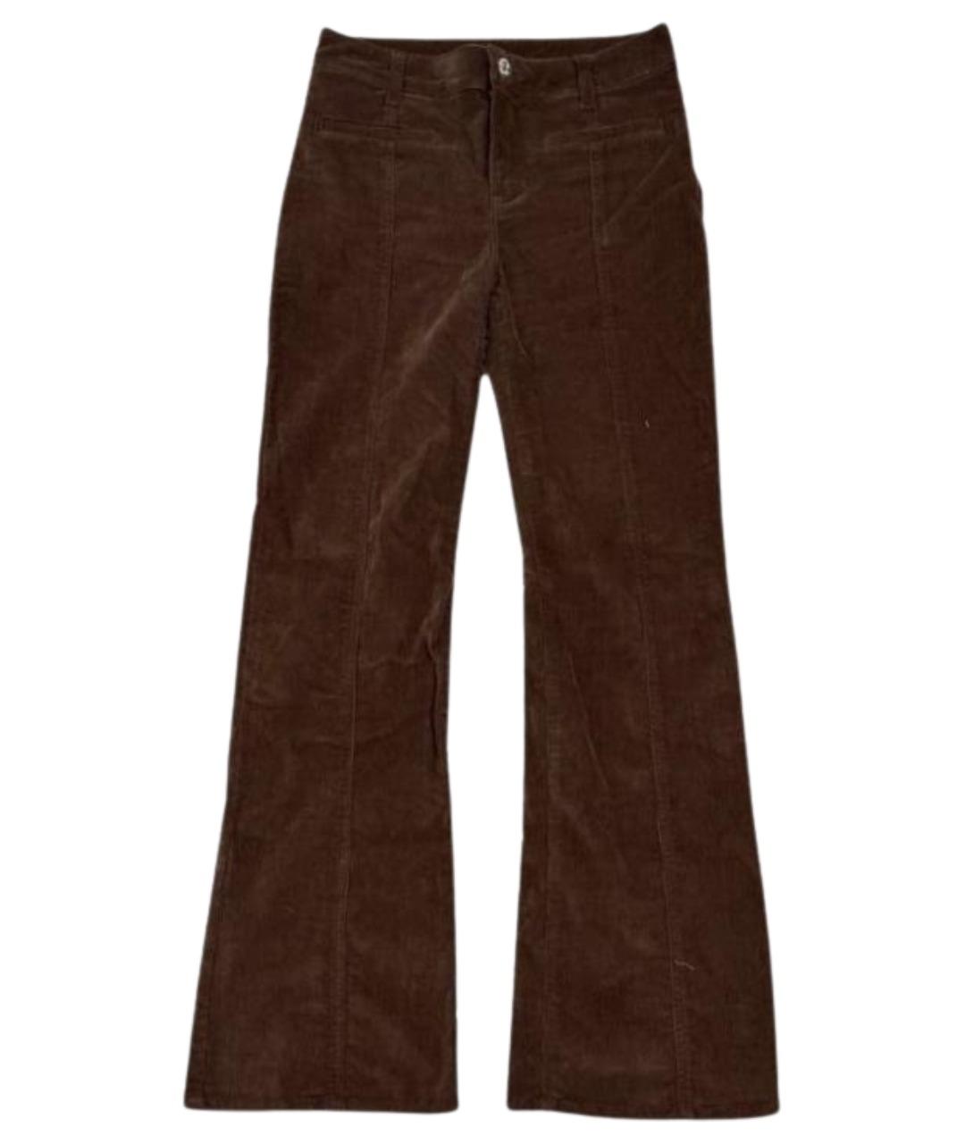CHROME HEARTS Коричневые хлопковые брюки узкие, фото 1