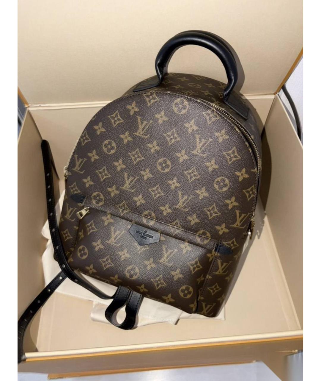 LOUIS VUITTON Коричневый рюкзак из канвы, фото 5