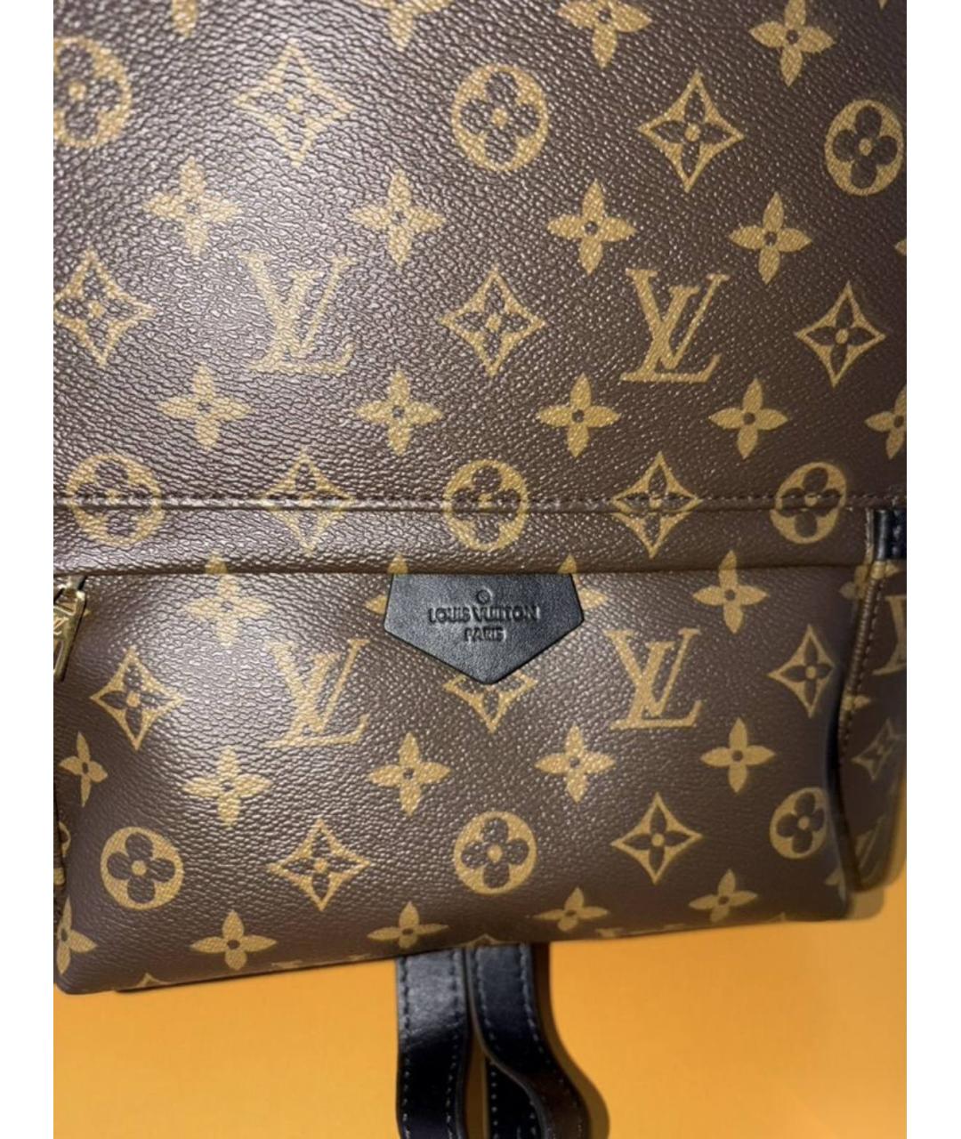 LOUIS VUITTON Коричневый рюкзак из канвы, фото 4