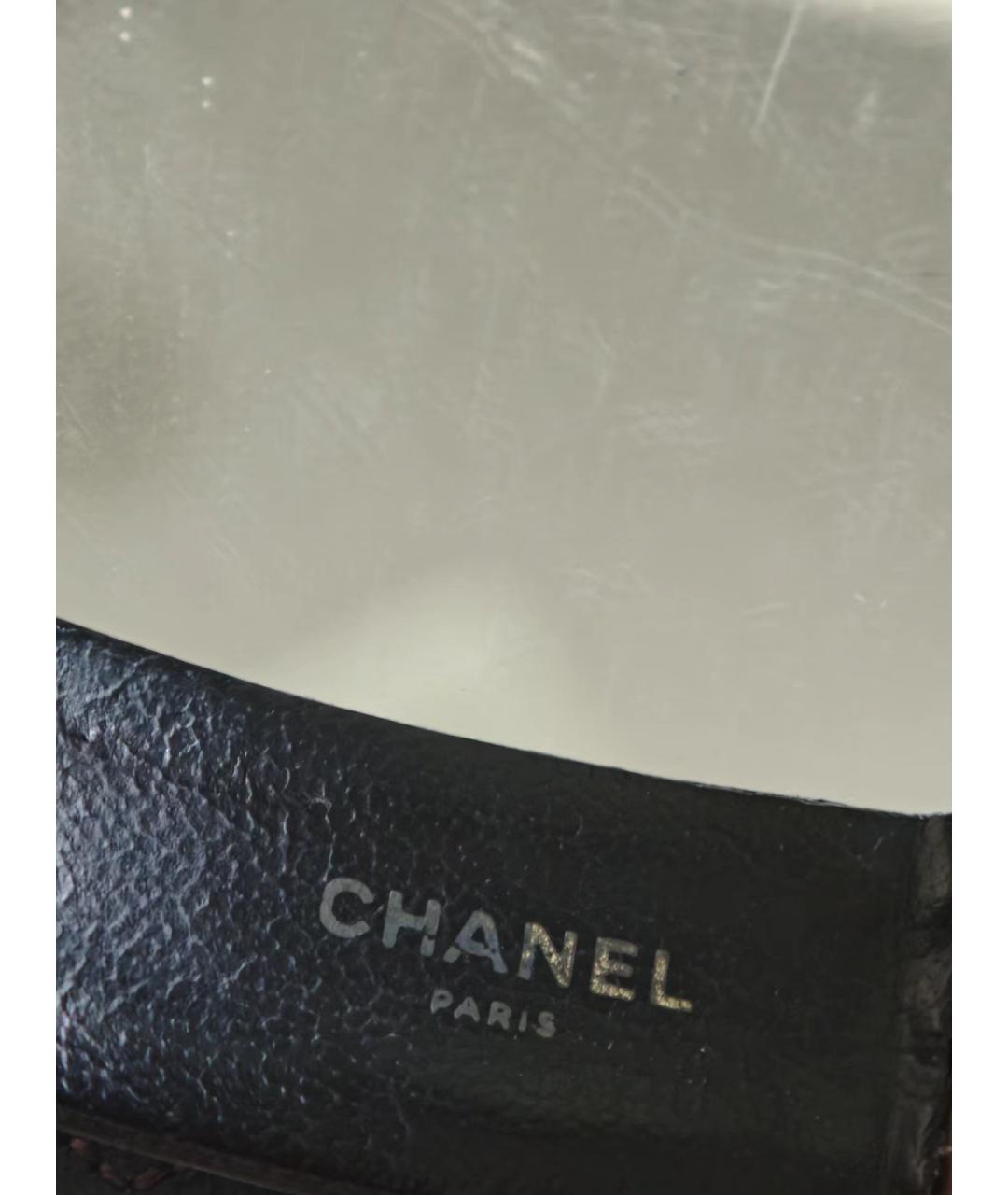 CHANEL Серебряные кожаные часы, фото 4