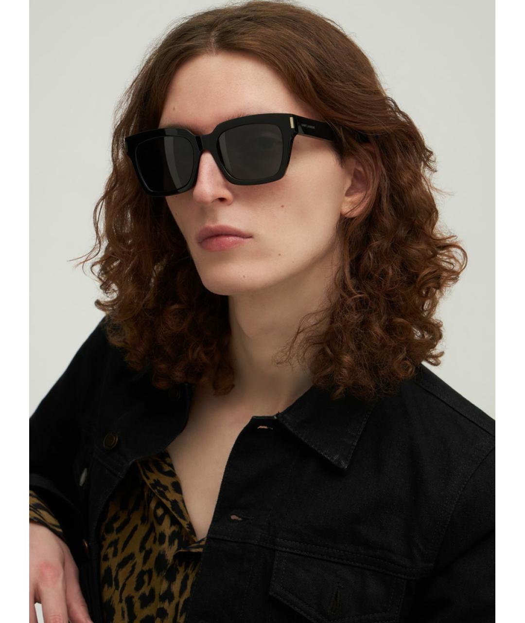 SAINT LAURENT Черные солнцезащитные очки, фото 3