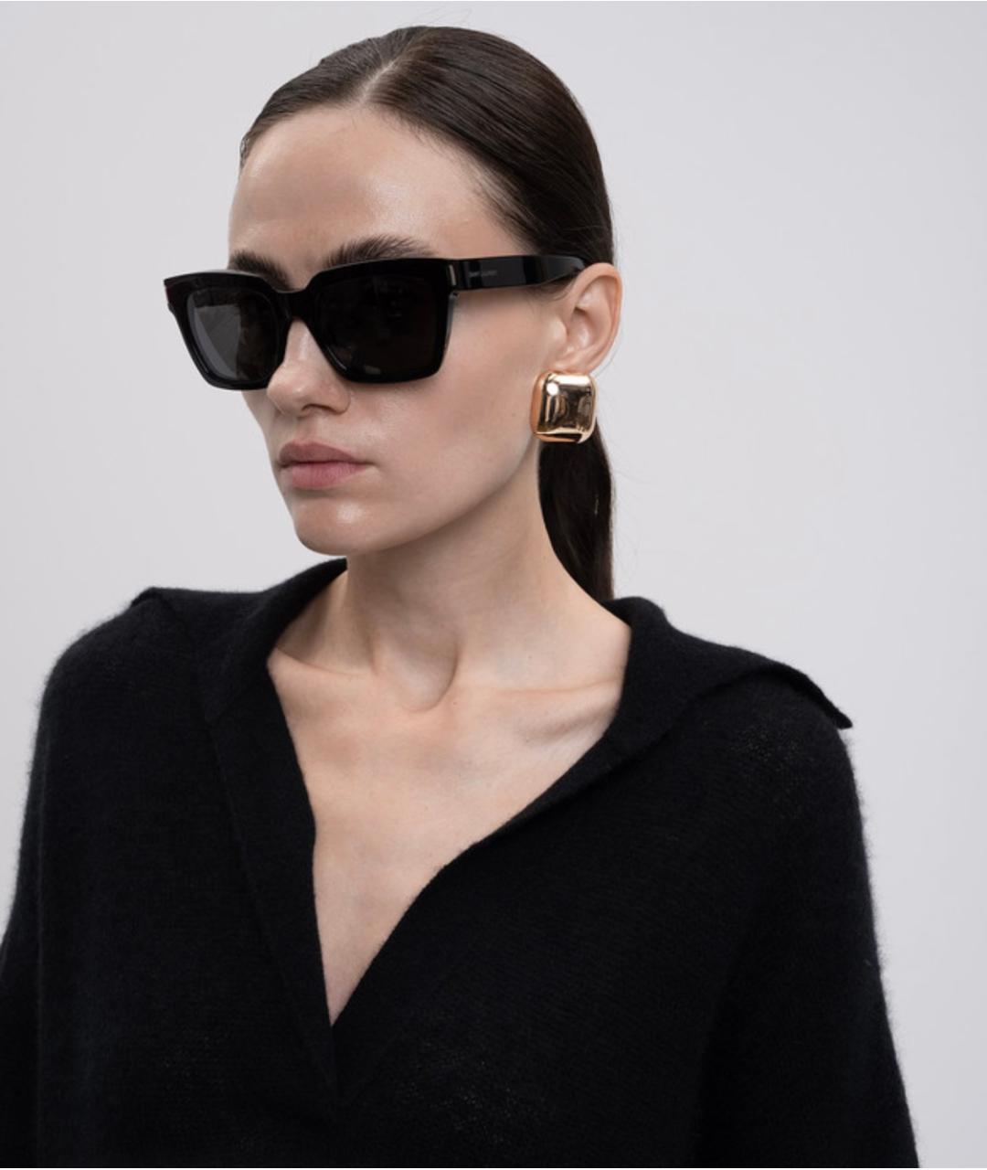 SAINT LAURENT Черные солнцезащитные очки, фото 2