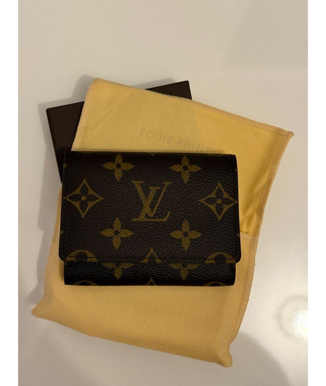 LOUIS VUITTON Коричневая визитница, фото 5