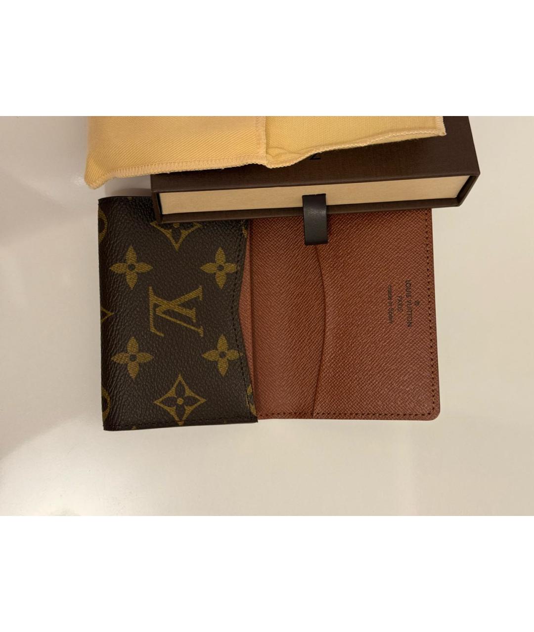 LOUIS VUITTON Коричневая визитница, фото 3