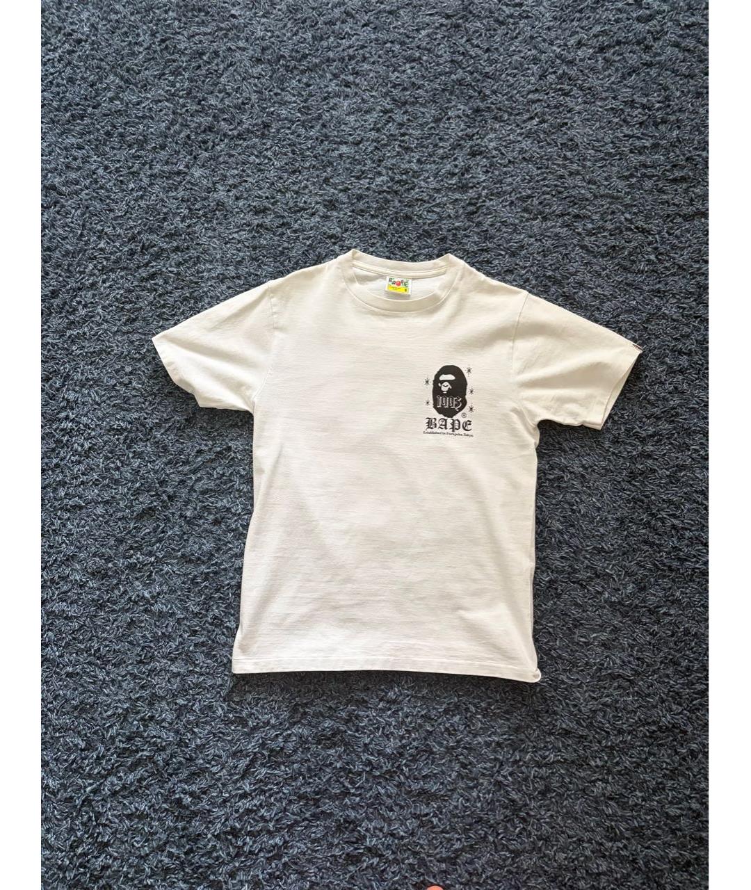BAPE Белая хлопковая футболка, фото 6