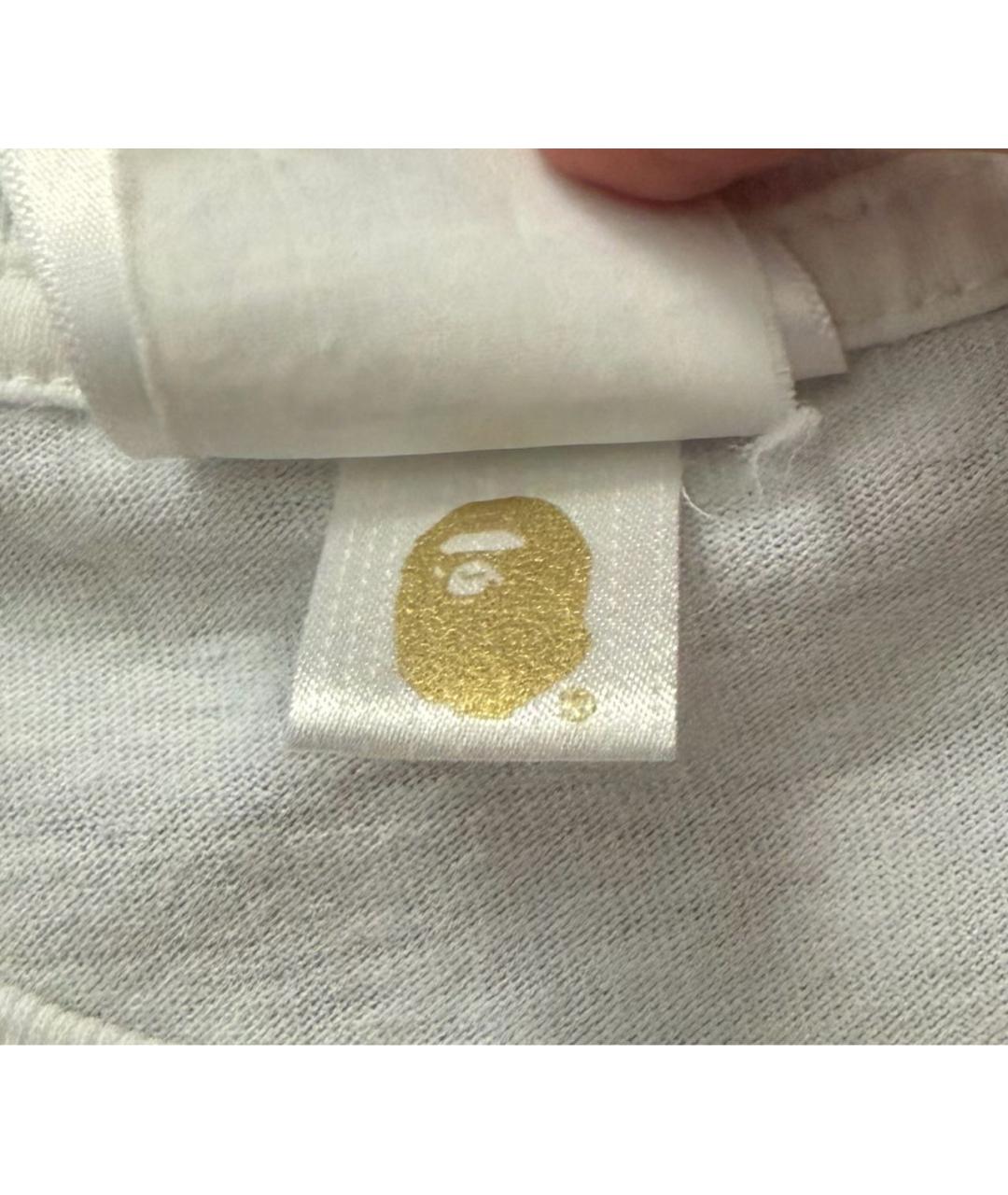 BAPE Белая хлопковая футболка, фото 4