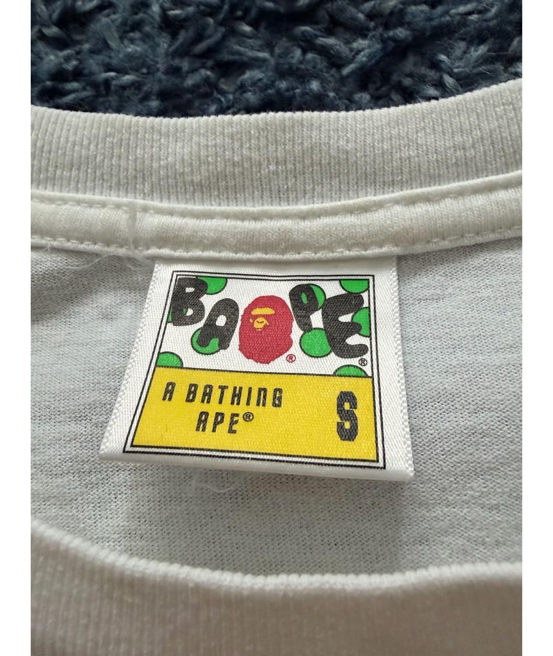 BAPE Белая хлопковая футболка, фото 3