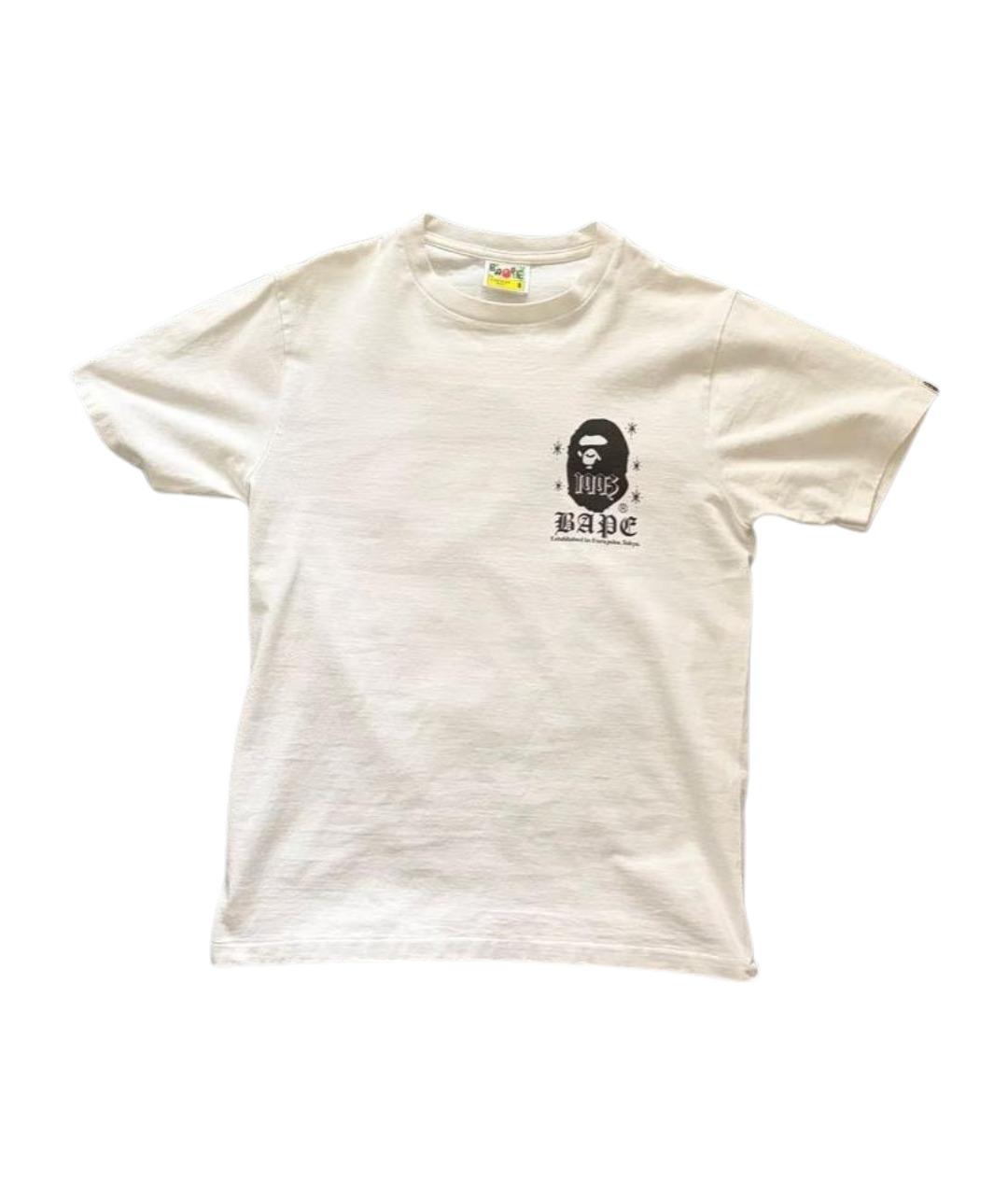 BAPE Белая хлопковая футболка, фото 1