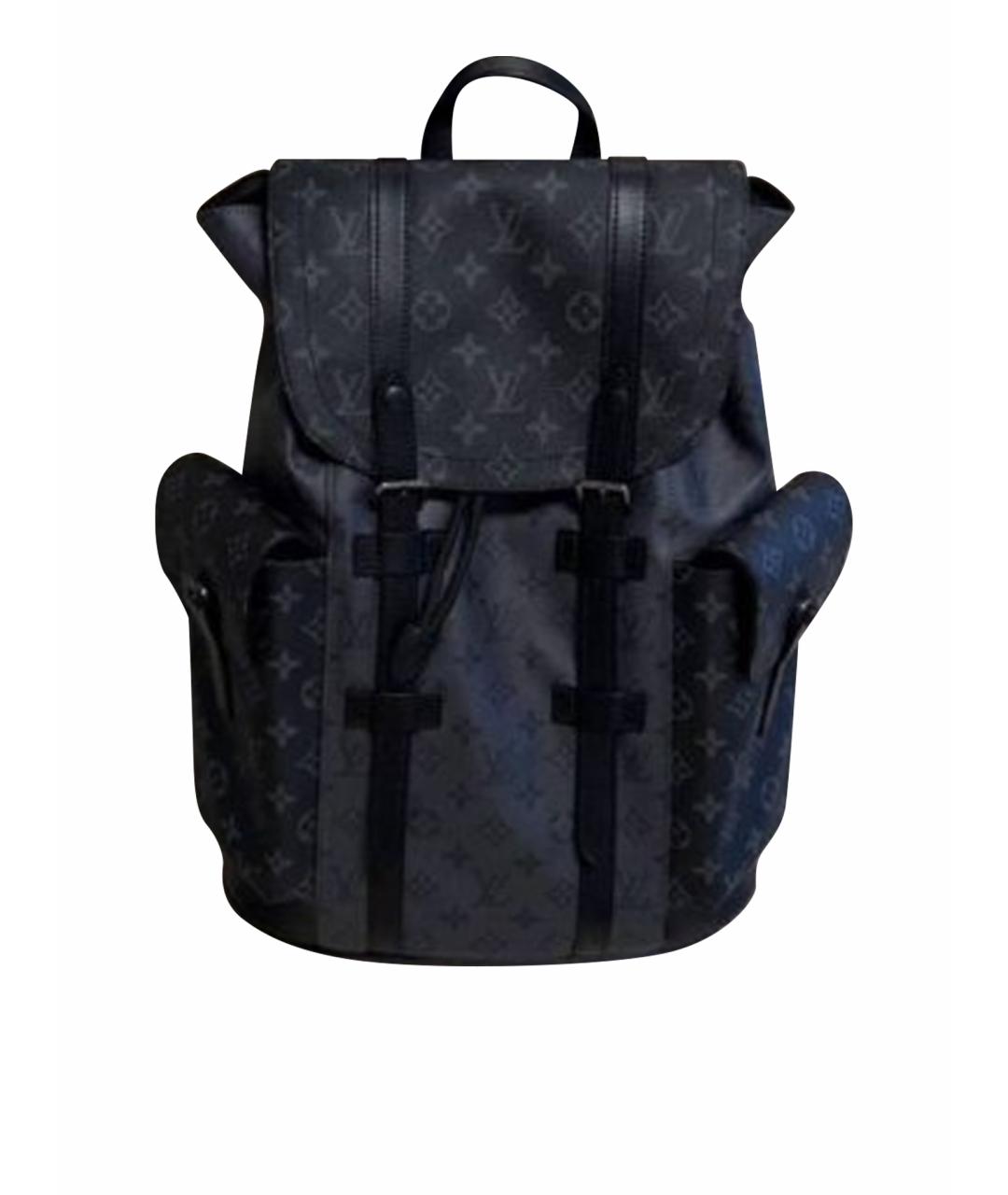 LOUIS VUITTON Черный рюкзак из канвы, фото 1
