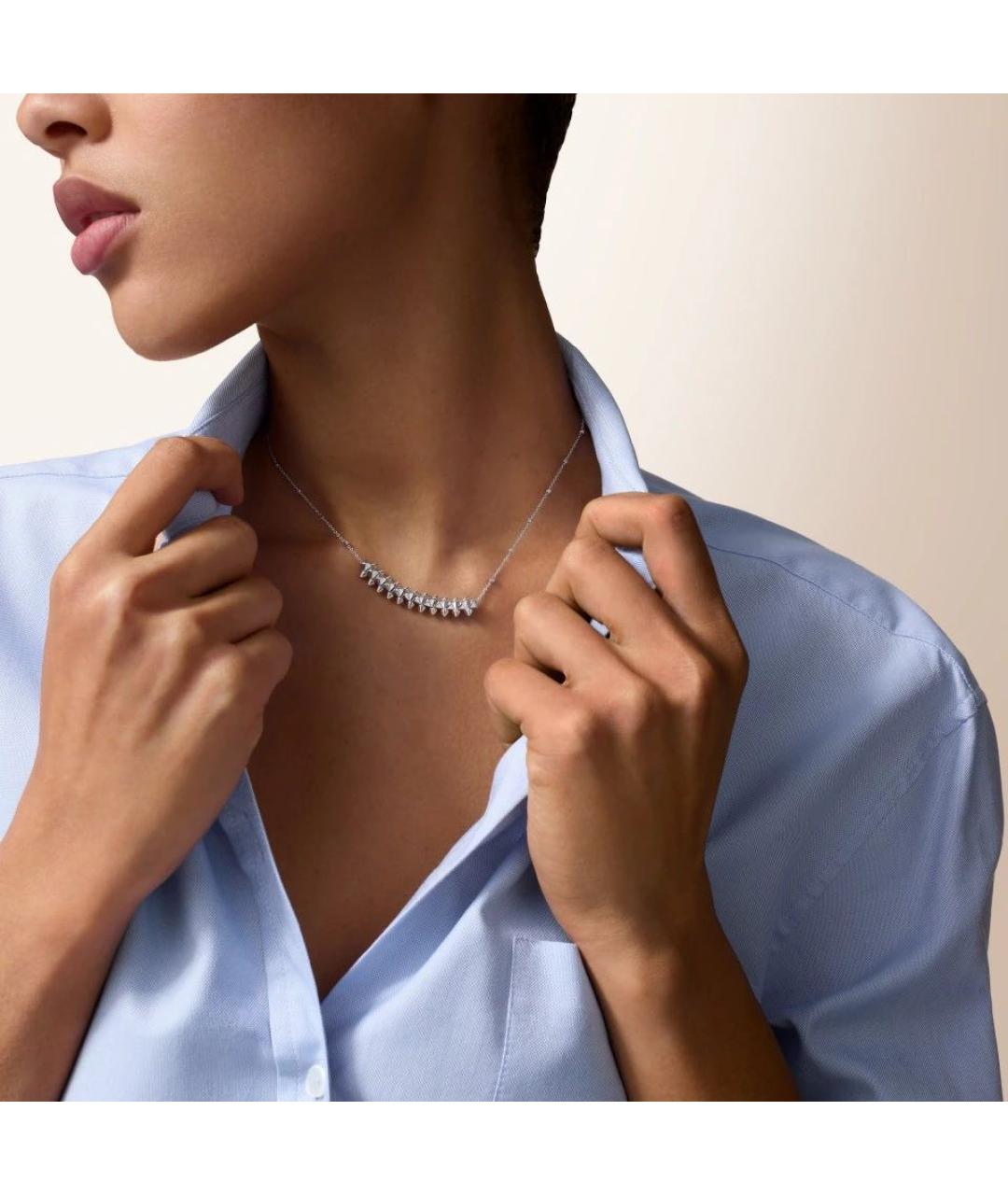 CARTIER Серебряное колье из белого золота, фото 5