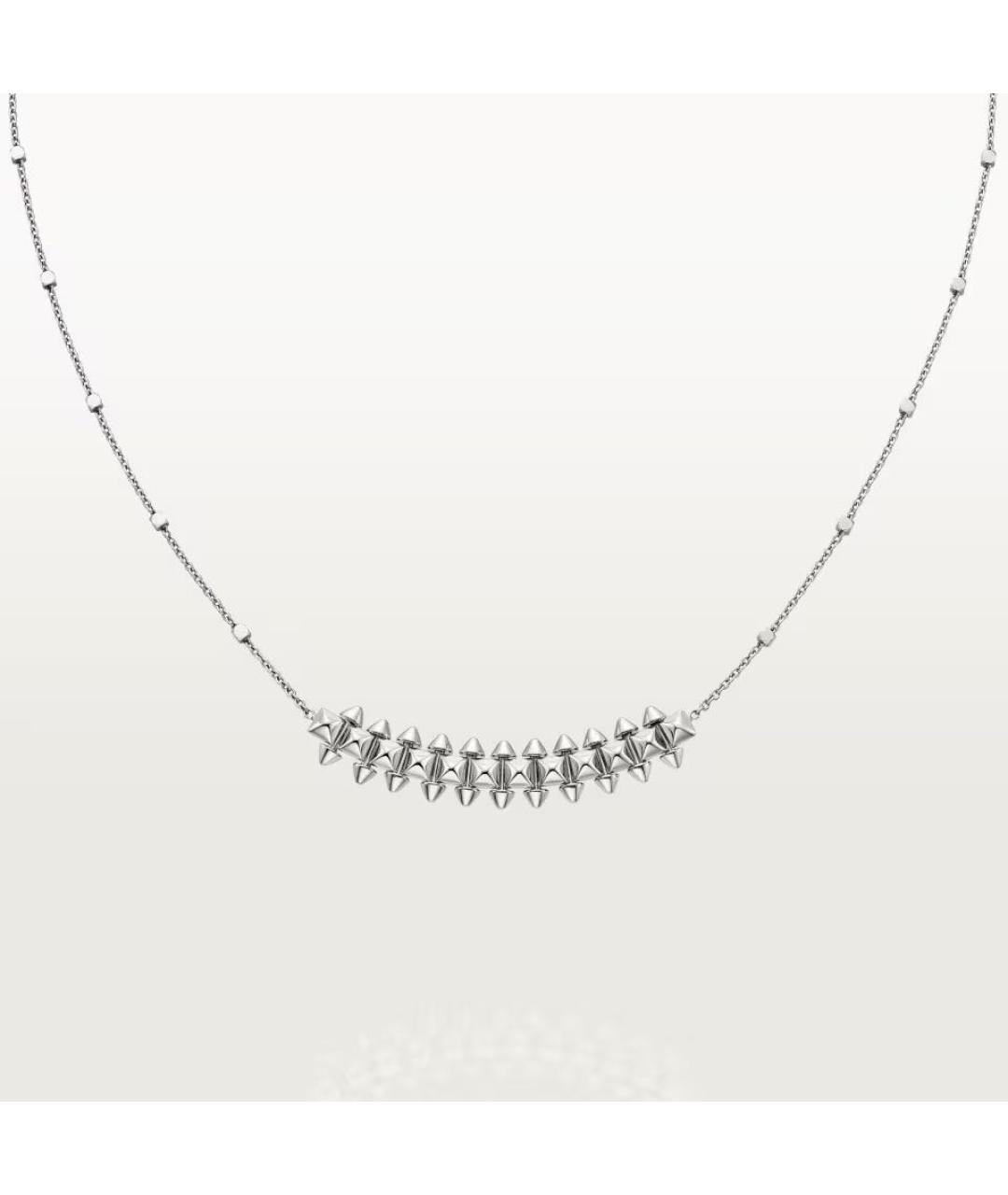 CARTIER Серебряное колье из белого золота, фото 2