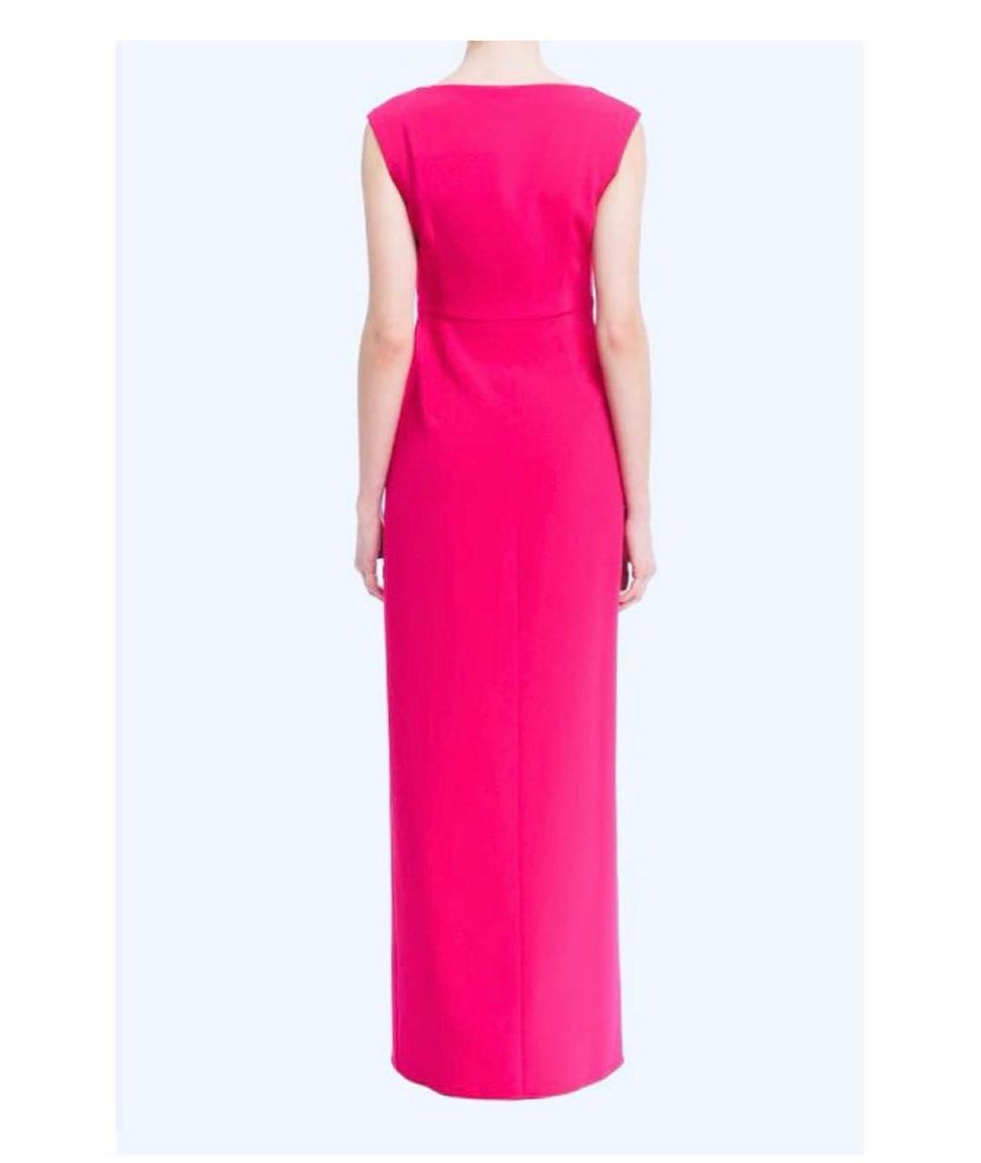 'S MAX MARA Фуксия креповое коктейльное платье, фото 2