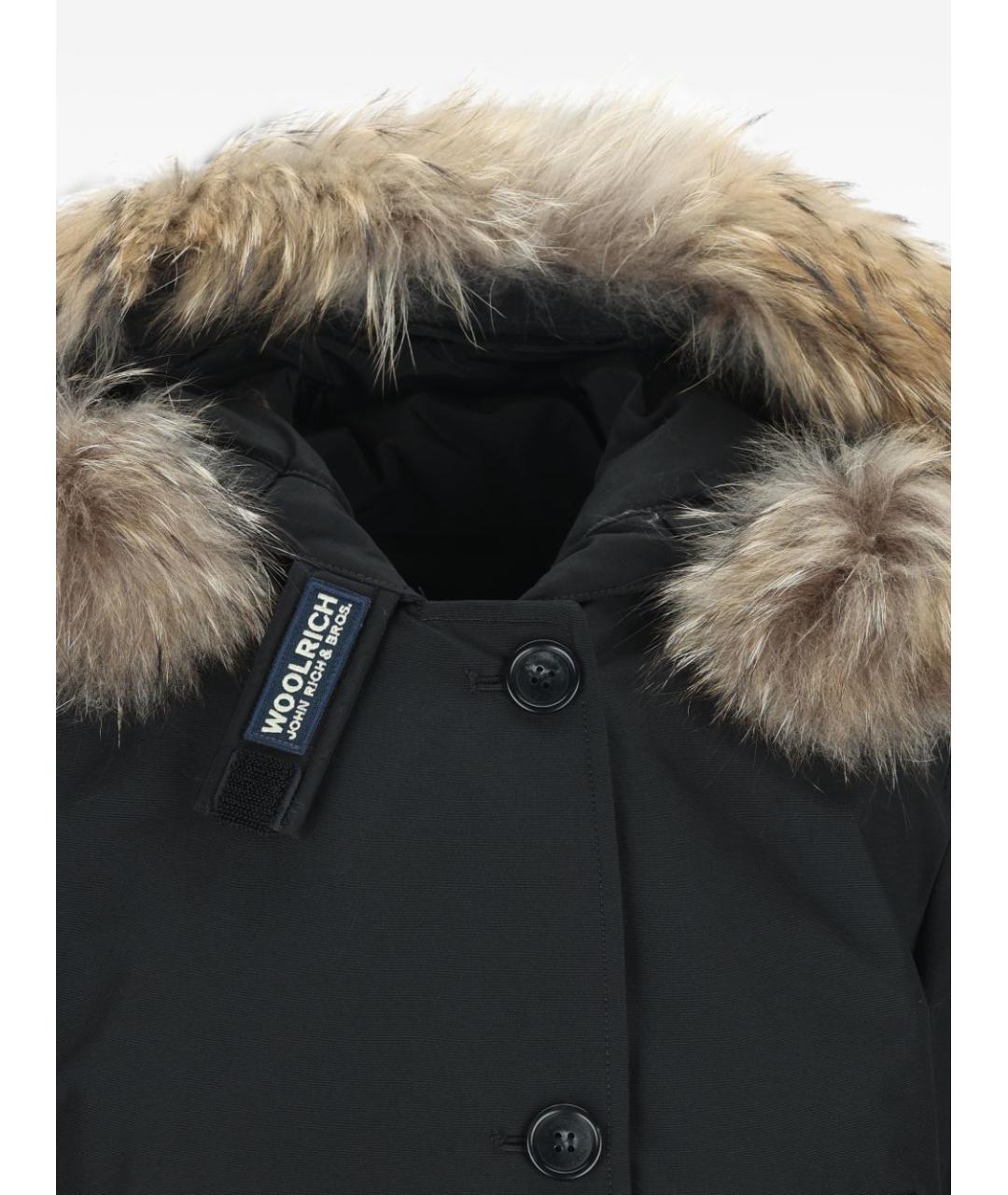 WOOLRICH Черная хлопковая парка, фото 4