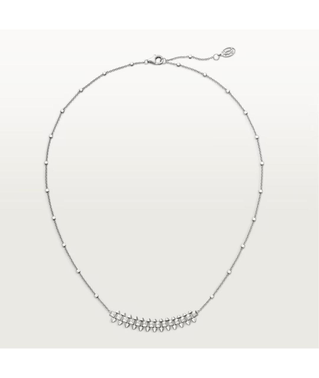 CARTIER Серебряное колье из белого золота, фото 7