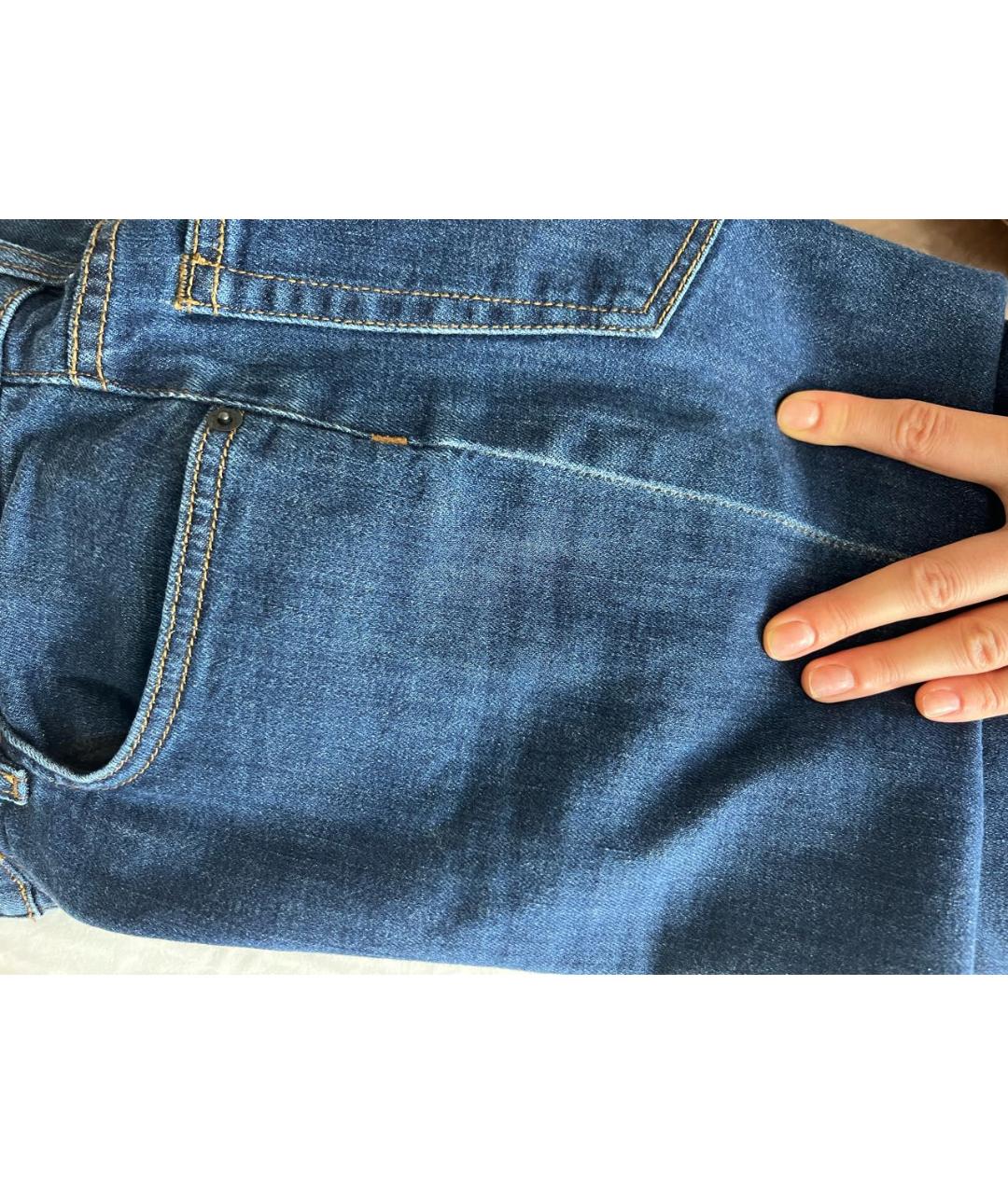 PROENZA SCHOULER Темно-синие джинсы слим, фото 4