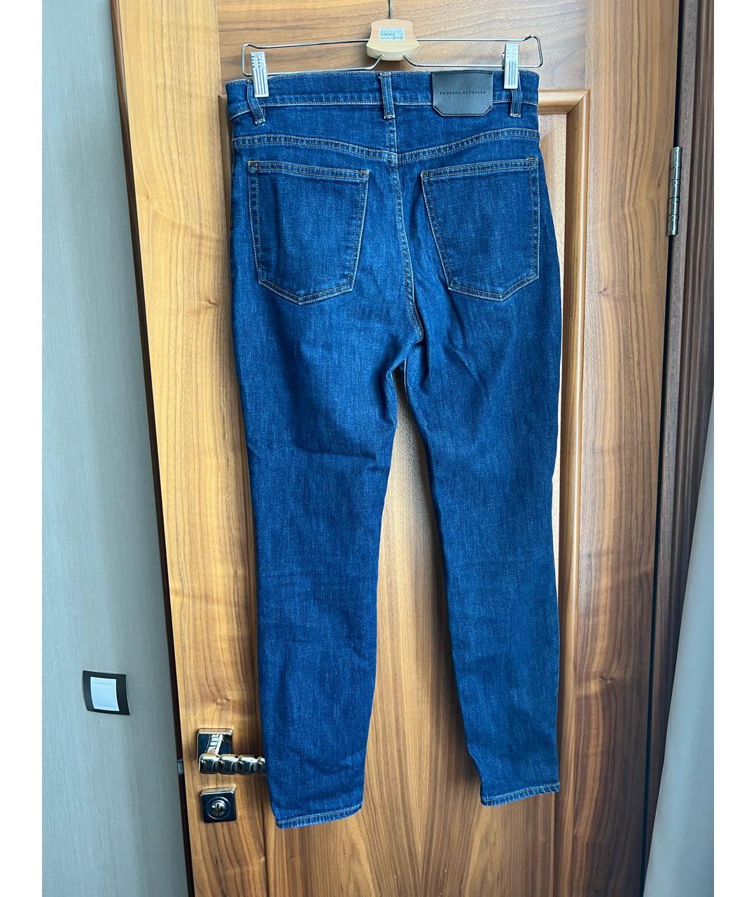 PROENZA SCHOULER Темно-синие джинсы слим, фото 2