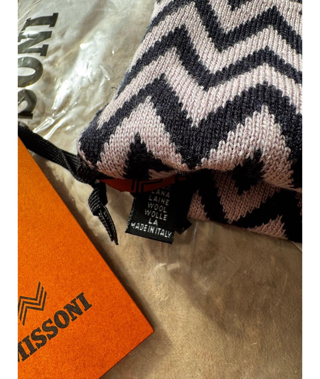 MISSONI Голубая шерстяная шапка, фото 5