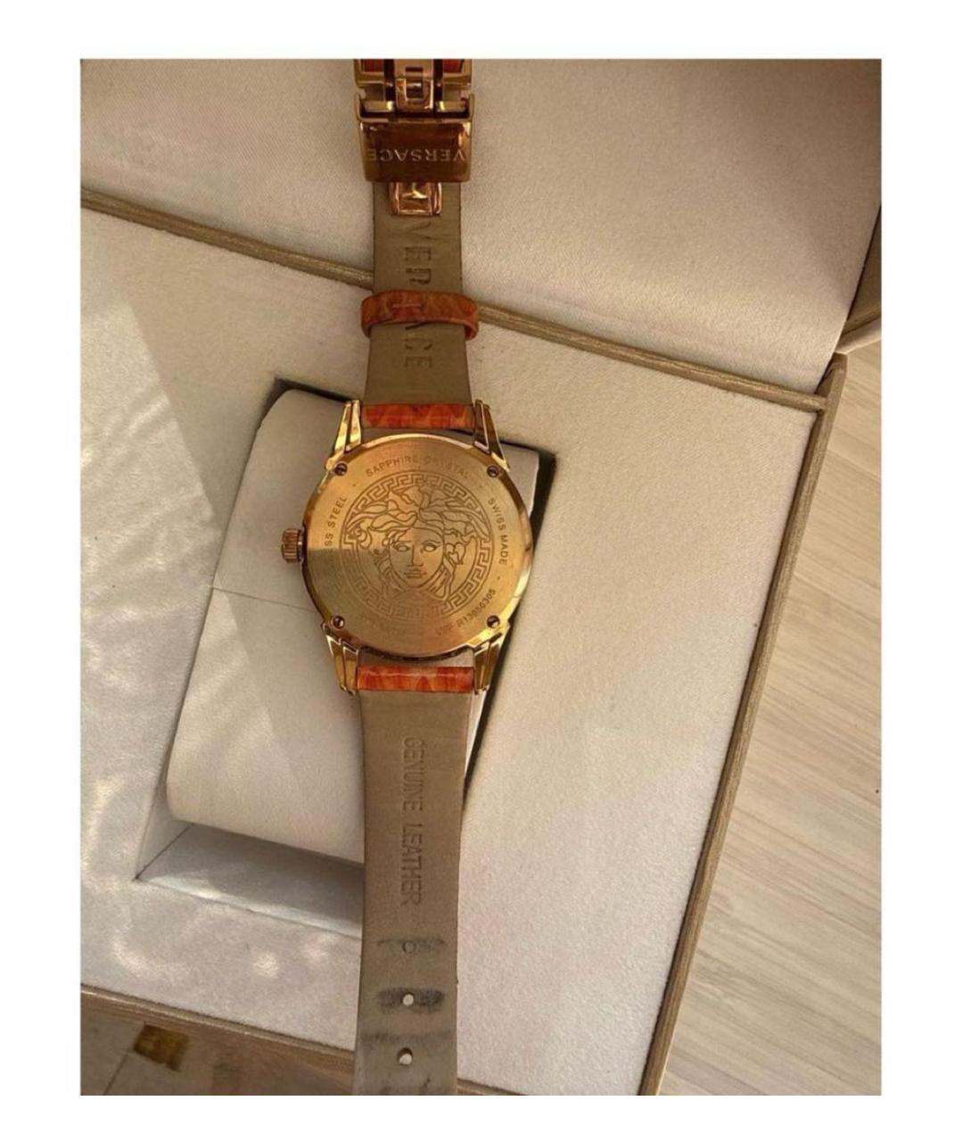VERSACE Оранжевые часы, фото 2