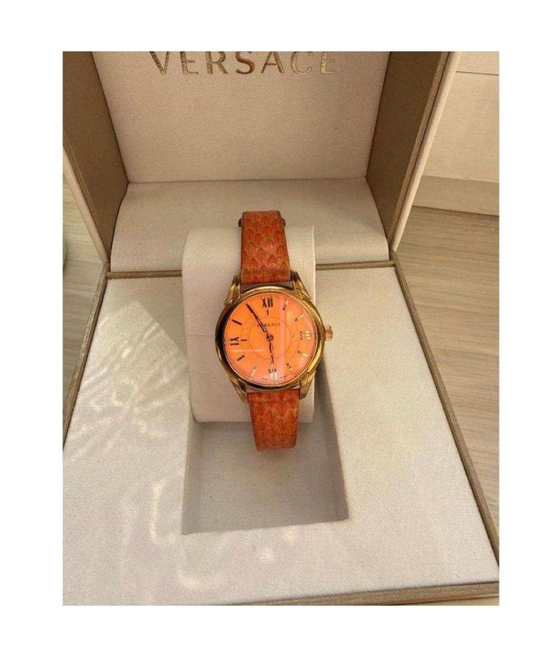 VERSACE Оранжевые часы, фото 3