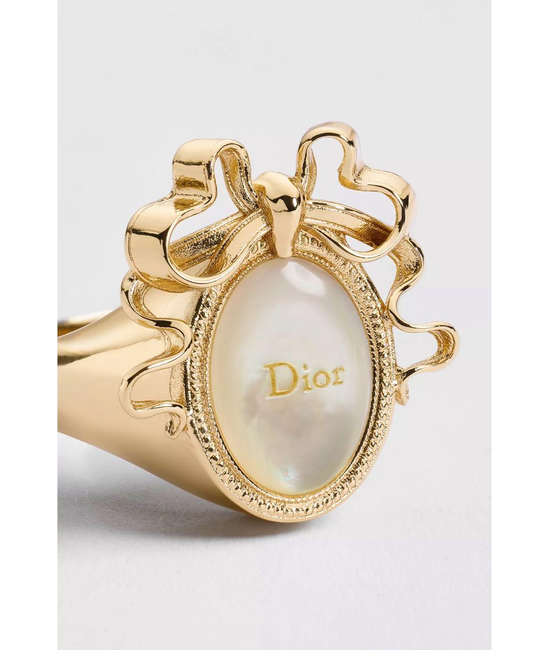 CHRISTIAN DIOR Золотое металлическое кольцо, фото 4