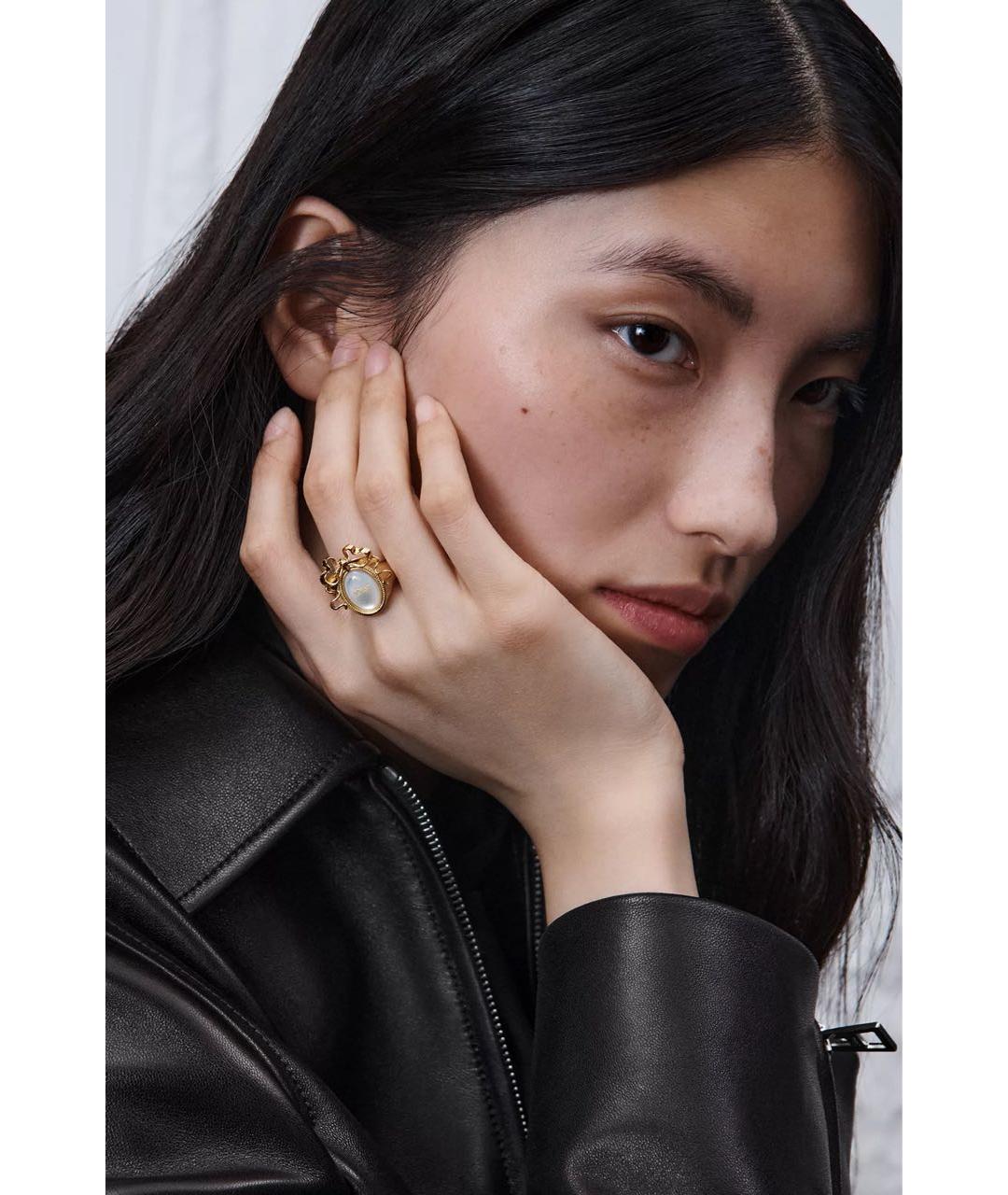 CHRISTIAN DIOR Золотое металлическое кольцо, фото 2