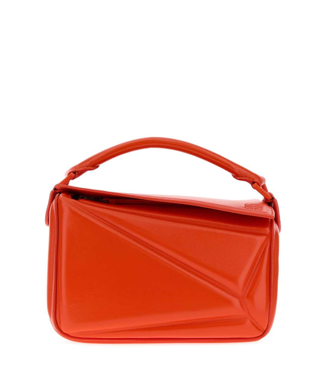 LOEWE Оранжевая кожаная сумка через плечо, фото 3