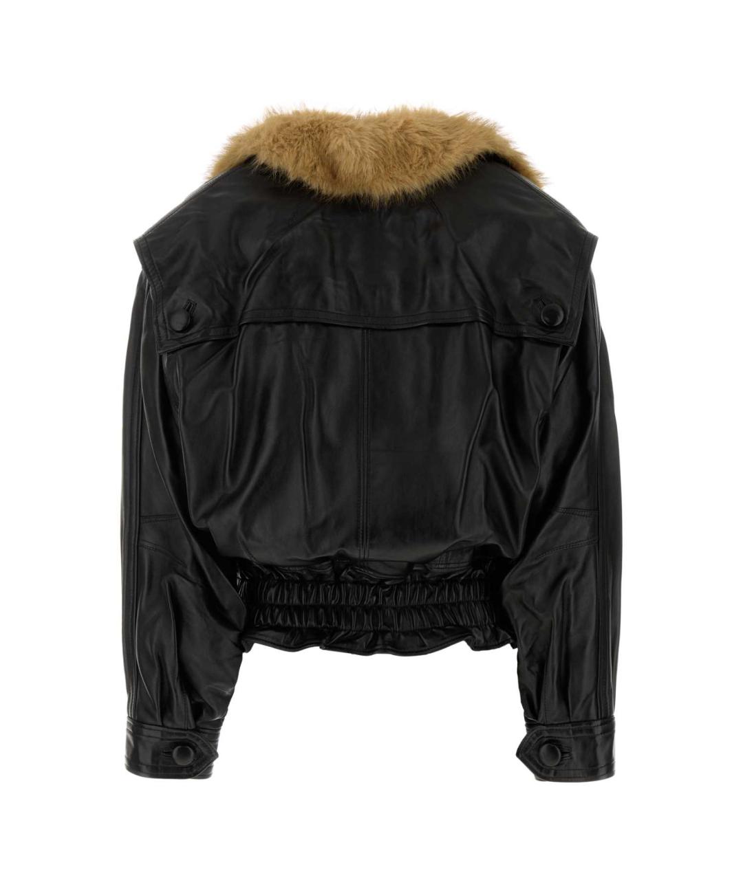 ISABEL MARANT Черная кожаная куртка, фото 2
